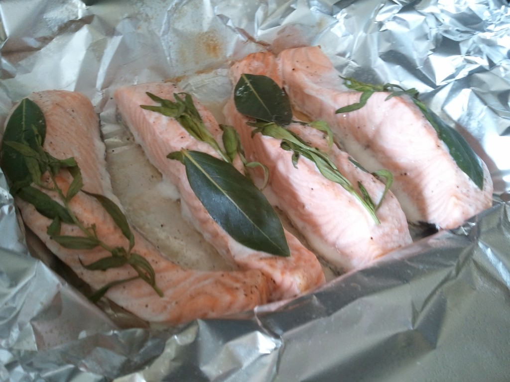 Salmon fillets with avocado and creme fraiche sauce Ricette & Misfatti ↔ Recipes & Misdemeanors